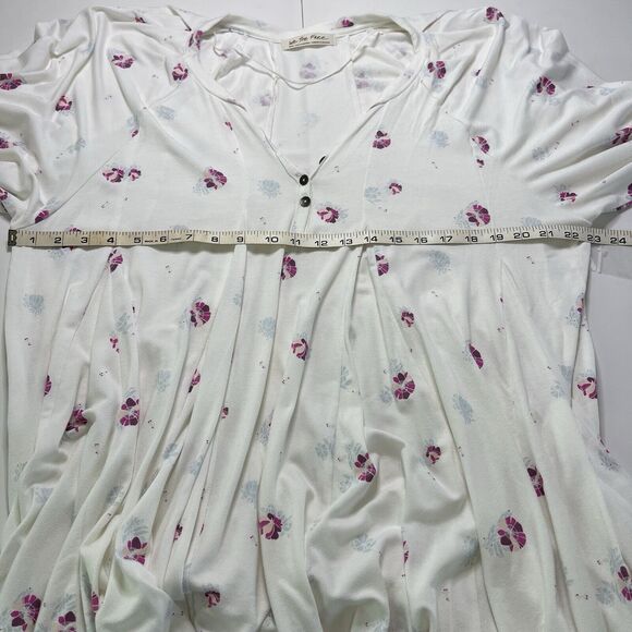 Free People Winter Sun Printed‎ Tunic Mini Dress Women Size Small Oversized Boho - Picture 15 of 16